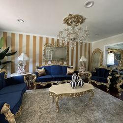 Very  Beautiful gorgeous Victorian living room set 10 pieces includes