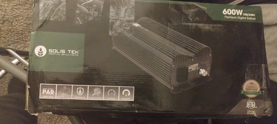 Solis Tek 600w Digital Ballast /With Solis Tek 56 Digital Light Hood