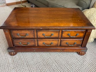 Carolina Chair & Table Company Coffee Table with Storage Drawers