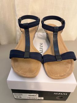 Navy blue sandals