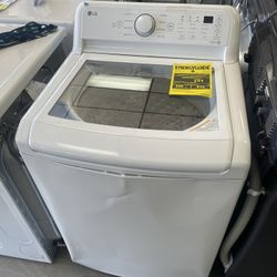 LG 4.5 Cu Top Load Washer In White