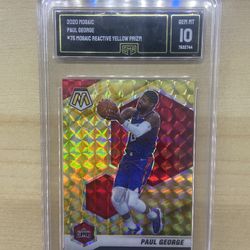 Paul George Yellow Mosaic  GEM MINT 10