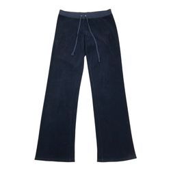 Juicy Couture Pants Small S Womens Blue Velour Joggers Sweatpants Baggy Vintage