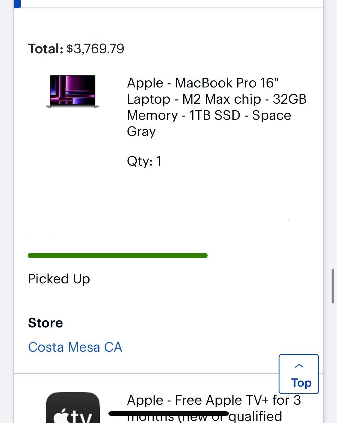 2023 M2 Max Chip 1TB SSD 32GB RAM 16” MacBook Pro Touch ID 38-Core GPU 12-Core CPU XDR Liquid Retina Display