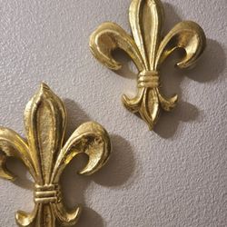 Paper Mache Fluer De Lis Wall Art