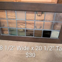Wood Framed Stain Glass