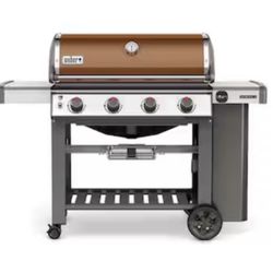 Weber Genesis II Gas Grill — Copper Lid — Premium 3 Burner — Excellent Working Condition