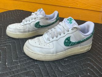 Nike Air Force 1 Low '07 Essential White Green Paisley DH4406-102 Women’s Size 6.5