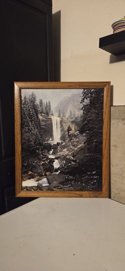Waterfall Print In Frame