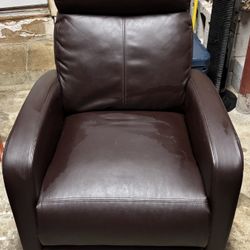 Faux Leather Recliner 