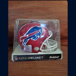 Buffalo Bills Throwback NFL Riddell Red Replica Mini Helmet Signed  John Fina