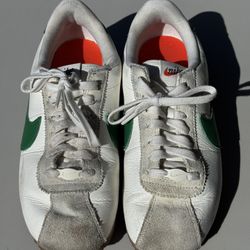 Nike Cortez Classic, White w/Green, 8.5