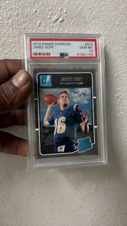 Jared Goff 2016 10 Graded Panini Donruss. 372 RC