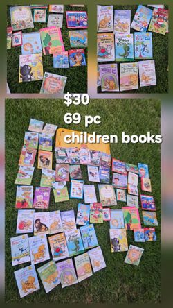 Lot of 69 Children's Books $30 hard cover and soft. Early readers