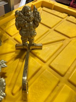 Heavy duty brass stocking holder