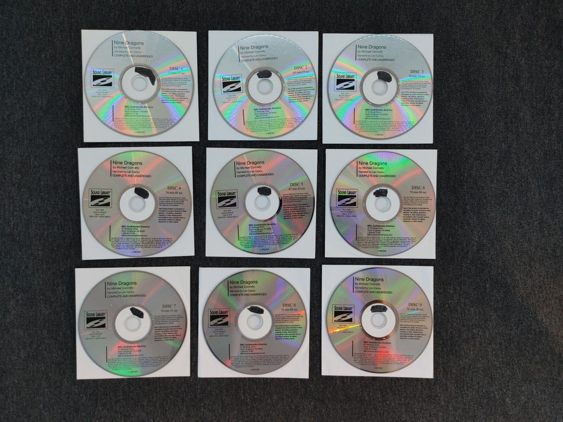 Untested Nine Dragons Discs 1-9 By Michael Connelly (Audiobook)