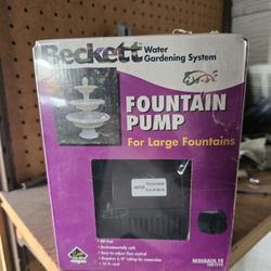 Large Fountain Pump