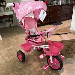 ONLY $75: 7 in 1 Tricycle Stroller with Push Handle, Baby Trike with 360° Swivel Seat,