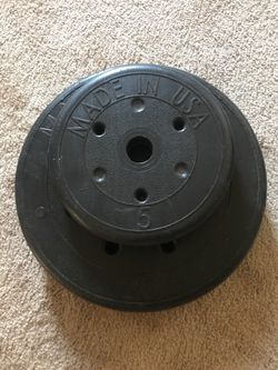 . Vinyl Weight Set of 2. 5 lbs and 20lbs