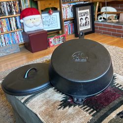 Brand New Palm Restaurant Cast Iron Pot With Handle And Lid 