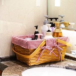 Natural Woven Bamboo Baskets for Picnics, Storage & Decor!