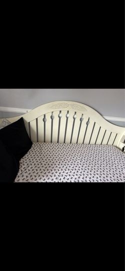 Twin size bed frame and mattress