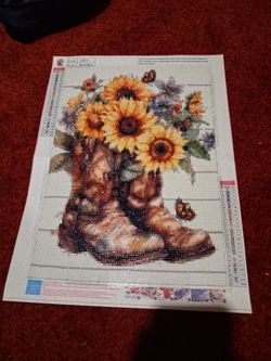 Handmade diamond dot painting