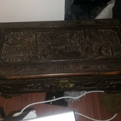 Antique Hand Carved Chest