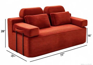 Brand New 2-Seater Sofa – orange