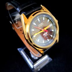 Citizen CN-4W-S Men's Mechanical Leather Watch