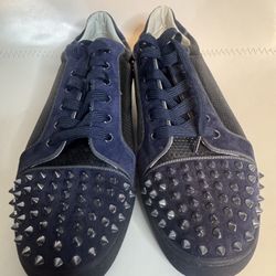 Men’s Christian Louboutin SEAVASTE  Spiked Red Bottom Sneaked Size 10.5/43.5