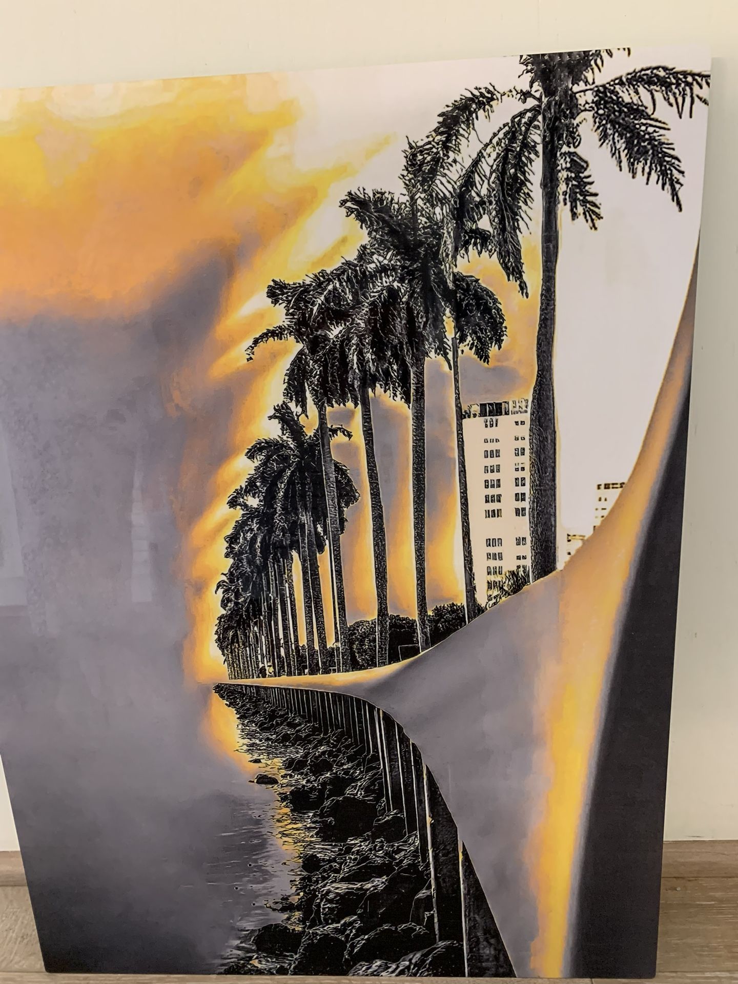 Palm Beach Metal Print 18”x24” Original Art Work