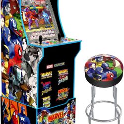 Arcade1up Marvel vs Capcom Arcade Machine with Riser 