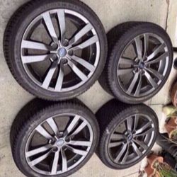 4 - 245/40r18 5x4.5 5x114.3 Stock Subaru Wrx STI Outback Crosstrek Rims Wheels Good 90% Treads Continental Viking Contact 7 Tires!