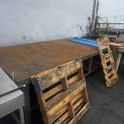 Steel Table Used In Manufacturing