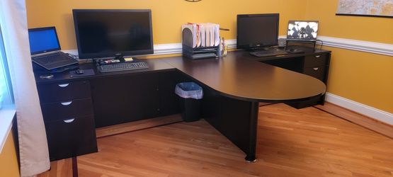T-Shaped 2 Person Office Desk For Sale In Clayton, Nc - Offerup