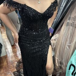 Black Corset Prom Dress
