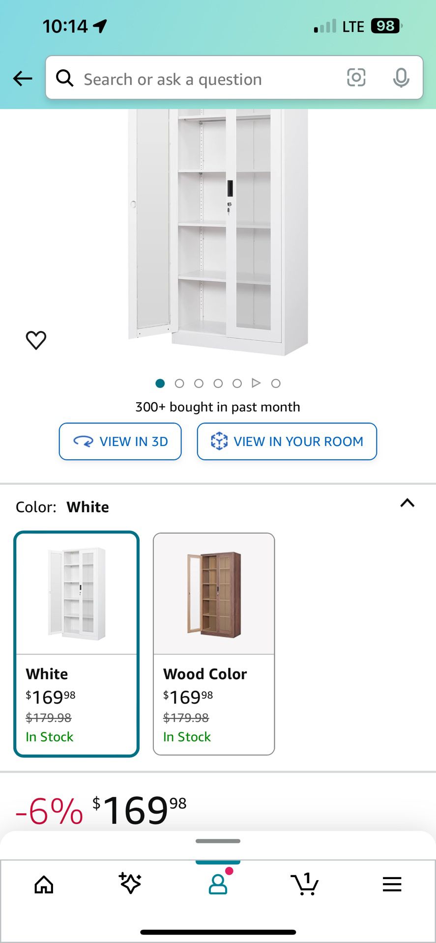Metal Shelving Cabinet With Glass Doors 
