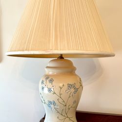 Vintage Floral Ceramic Lamp 