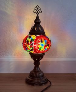 turkish Mosaic stained glass lamp
