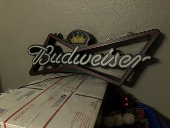 Budweiser beer sign