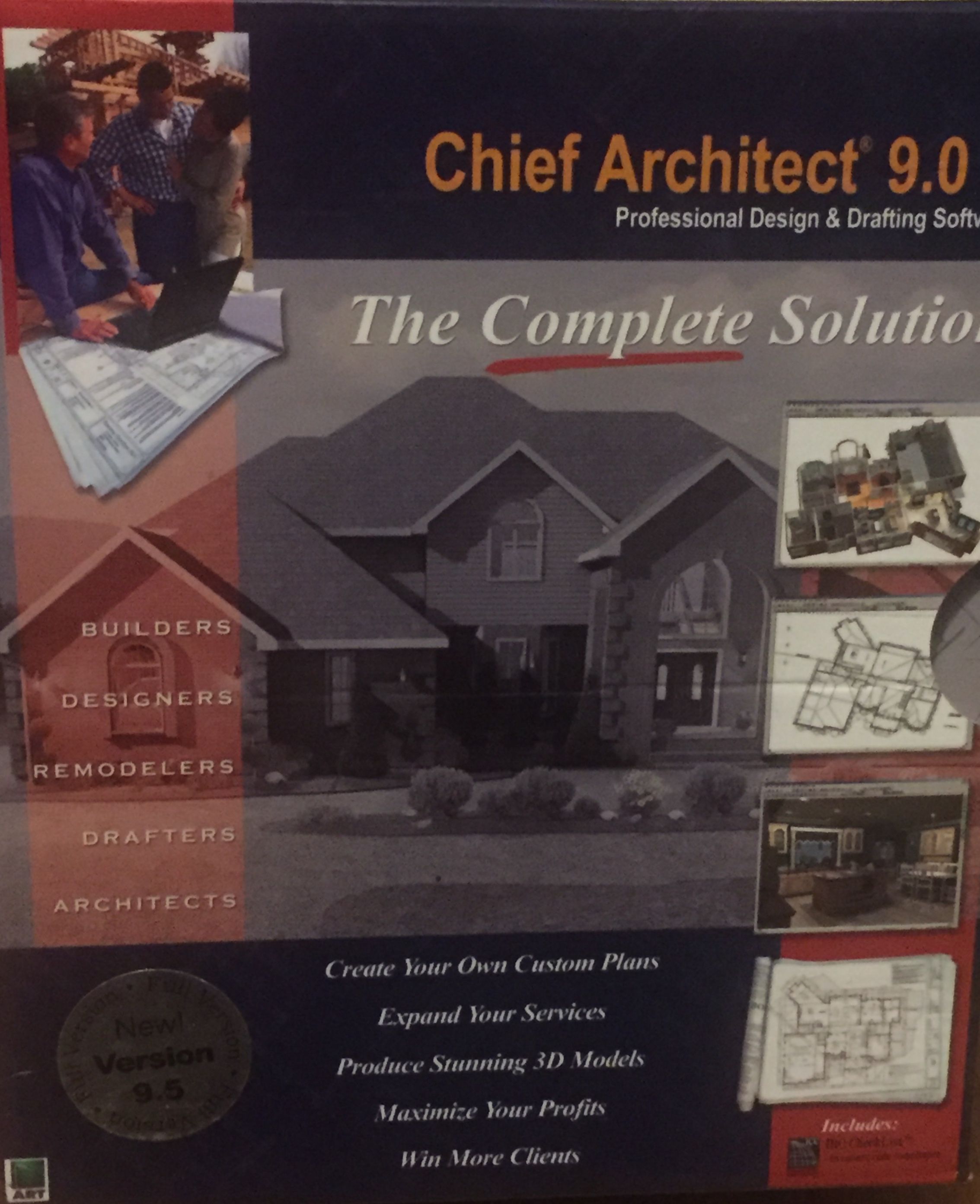 Chief Architect 9.0 & 9.5 Upgrade Professional Design & Drafting Software The Complete Solution