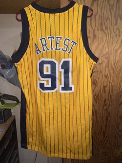 RON ARTEST INDIANA PACERS JERSEY #91 SIZE YOUTH LARGE