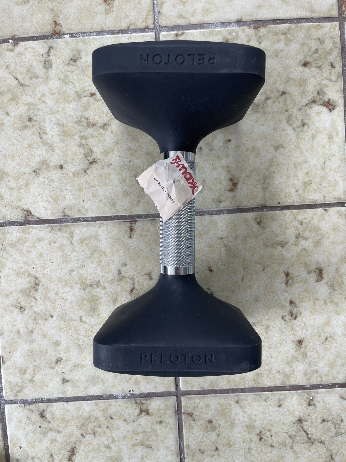 (1) 20 LB Peloton Dumbbell Rubber Weight Work Out Equipment