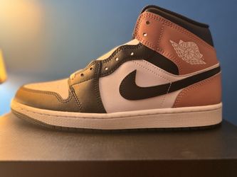 (NEW) Jordan 1 Mid Rust Pink