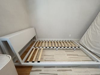 Full White CB2 Bed