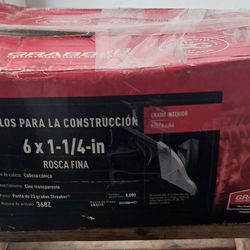 Grabber 6 , 1  1/4 Phillips Fine Thread Drywall Screws $ 50 each