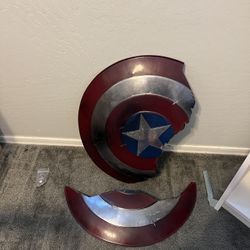 Metal Captain America Shield