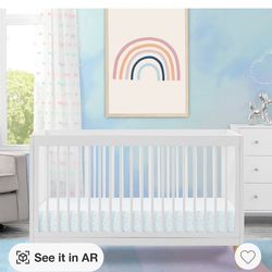 Delta Children Jordan 4in1 White Convertible Baby  Crib  Brand New (Price Is Firm)