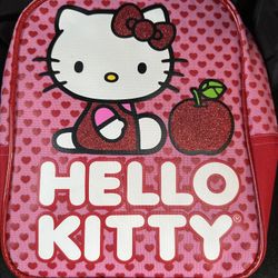 NWT Sanrio Hello Kitty Red Apple and Hearts Backpack